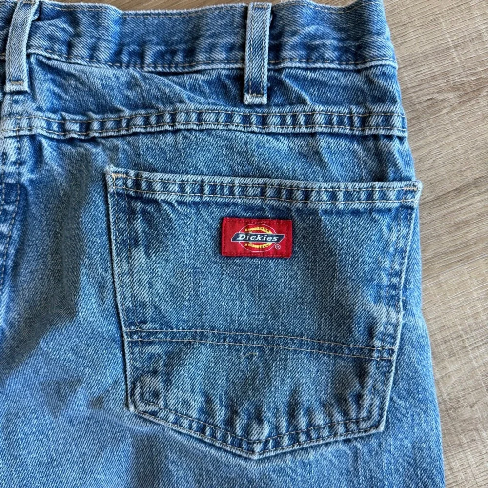 Dickies Relaxed Fit Straight Leg Jeans Mens 36x32 Blue Denim Workwear W4181H1